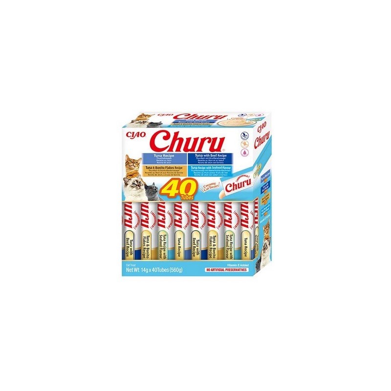 INABA CAT CHURU Variety Tuna 40x 14g (560g)