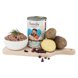 FAMILY FIRST Dog Jagnięcina z ziemniakami 400g (puszka)