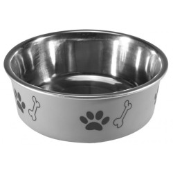 BARRY KING Miska antypoślizgowa z nadrukiem - szara 0,3l