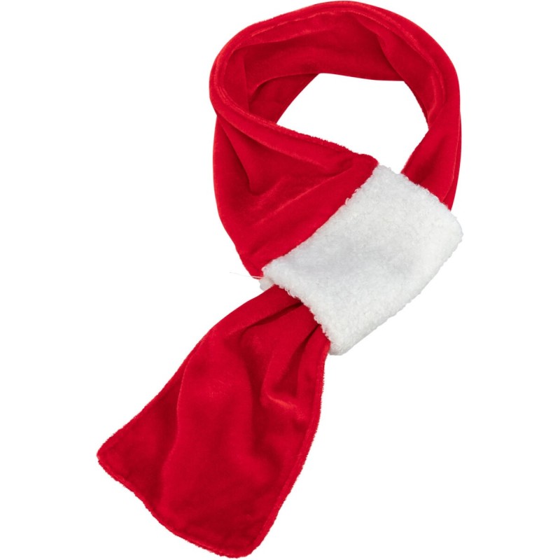 TRIXIE Xmas Szalik dla psa plusz - biało/czerwony 90 cm