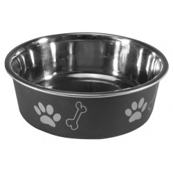 BARRY KING Miska antypoślizgowa z nadrukiem - czarna 0,7l