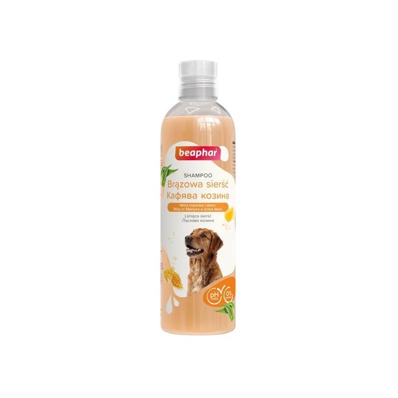 BEAPHAR Shampoo Brown Dog - szampon do jasnej do ciemnej sierści dla psów 250 ml