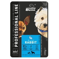 SUPER BENO DOG z królikiem 100g (saszetka)