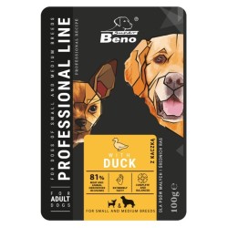 SUPER BENO DOG z kaczką 100g (saszetka)