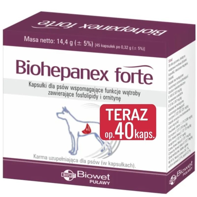 BIOWET Biohepanex forte 40 kaps.