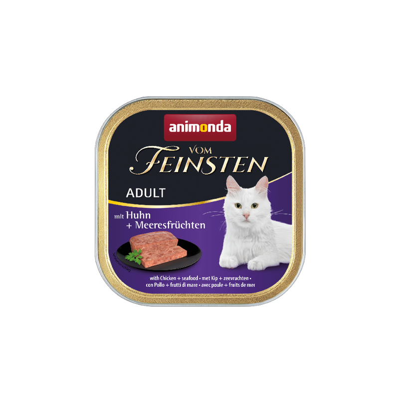 ANIMONDA Cat Vom Feinsten Adult - Kurczak i owoce morza 6x 100g