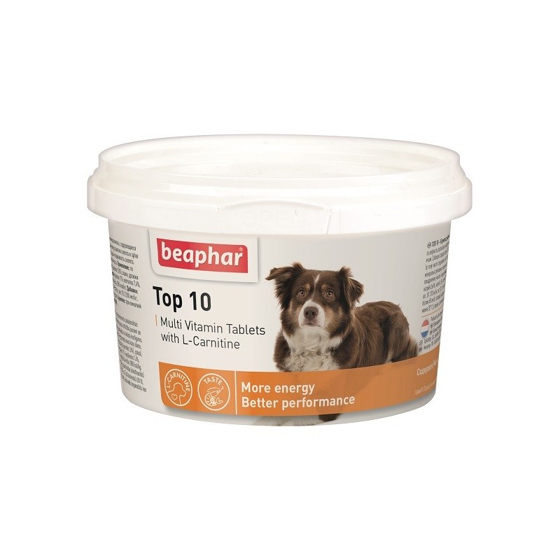 BEAPHAR Top 10 - preparat witaminowo - mineralny dla psów 750 tab. PROMO Krótki termin