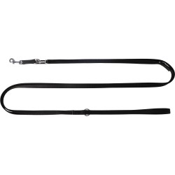 DINGO Smycz przepinana 1,6 x 200 - 400 cm - czarny
