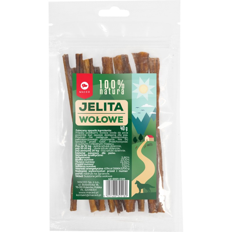 MACED 100% Natura Jelita Wołowe 40g