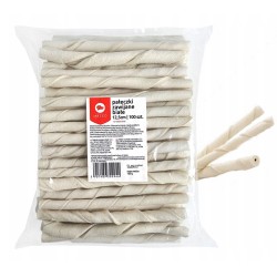 MACED Pałeczki Zwijane Białe 12,5 cm - 100szt.