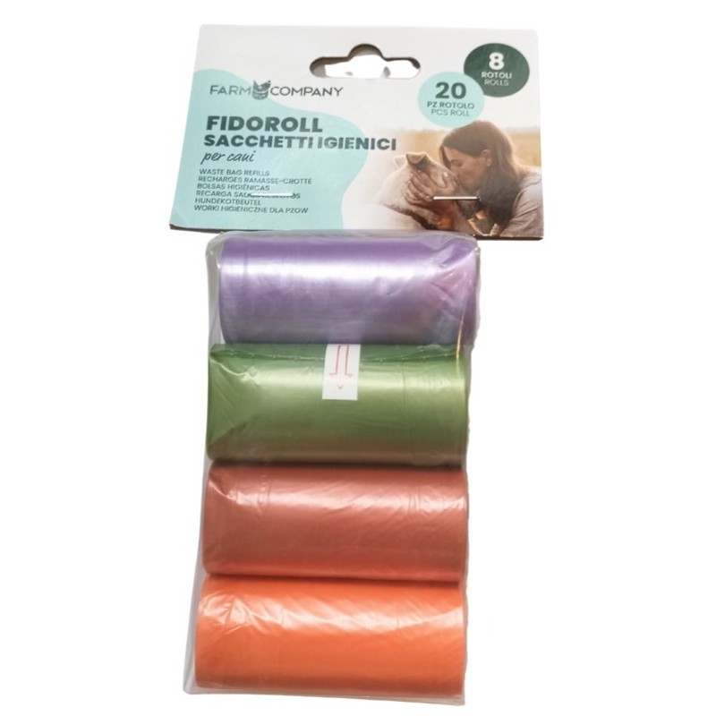 FARM COMPANY Woreczki na psie odchody - mix kolorów 8x 20