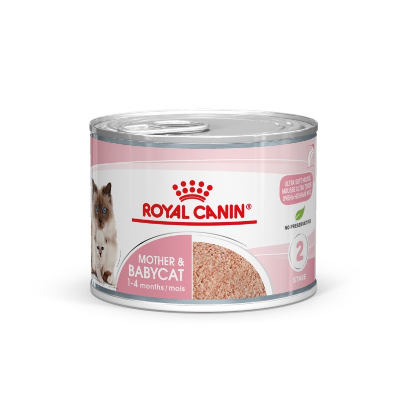 ROYAL CANIN Mother & Babycat Instinctive Mousse – karma mokra – mus dla kociąt od odsadzenia do 4. miesiąca życia 195g