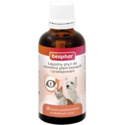 BEAPHAR Łagodny płyn do usuwania plam łzowych i przebarwień 50ml