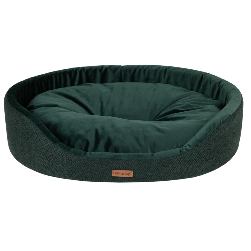 AMIPLAY Legowisko owalne Siena - Zielony XL