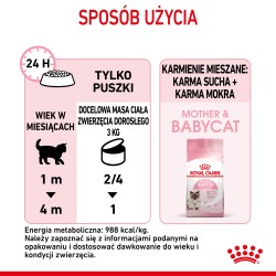 ROYAL CANIN Mother & Babycat Instinctive Mousse – karma mokra – mus dla kociąt od odsadzenia do 4. miesiąca życia 6x 195g
