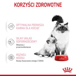 ROYAL CANIN Mother & Babycat Instinctive Mousse – karma mokra – mus dla kociąt od odsadzenia do 4. miesiąca życia 12x 195g
