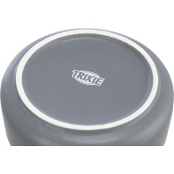 TRIXIE Zestaw misek dla psa z ceramiki i bambusu 0.3 l/31 x 6 x 16 cm - szare