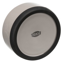 TRIXIE Miska ceramiczna z gumową podstawą  - szara 0,4l