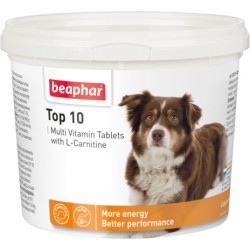 BEAPHAR Top 10 - preparat witaminowo - mineralny dla psów z L-karnityną 750tabl.