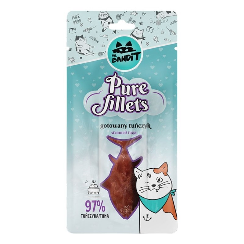 MR. BANDIT Cat Pure Fillets Steamed Tuna - gotowany Tuńczyk 30g