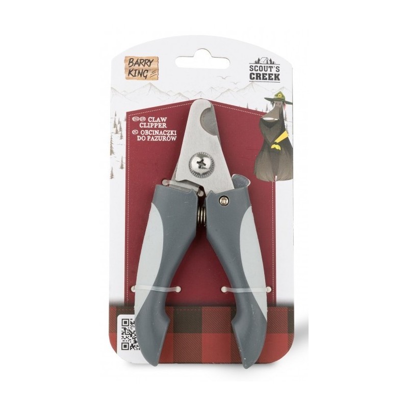 BARRY KING Obcinaczki do pazurów 6,7 x 15 cm - szary