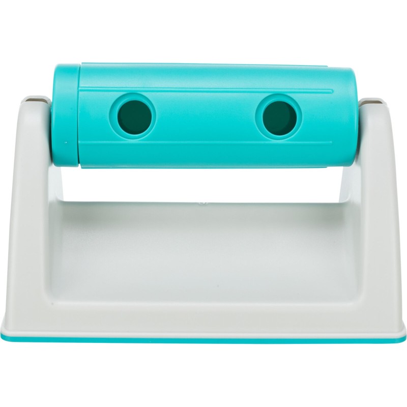 TRIXIE Rolka na przekąski dla królika/gryzoni  z podstawą - szara/turkusowa