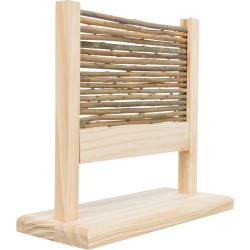 TRIXIE Zestaw zręcznościowy dla królika/gryzoni drewno 28 x 26 x 12 cm płotek i obręcz