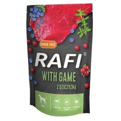 DOLINA NOTECI Rafi Dziczyzna, Borówki i Żurawina 500g (saszetka)