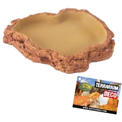 REPTILE NOVA Miska Do Terrarium Duża Rozmiar 19,5 x 16,5 x 3 cm