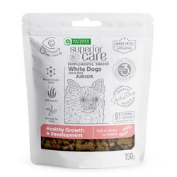 NATURES PROTECTION Superior Care White Dog Junior All breeds Snack Healthy Growth and Development with Insects 150g