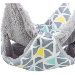 TRIXIE Hamak dwupiętrowy Sunny dla chomików/koszatniczek 30 x 30 cm - wielokolorowe/szare