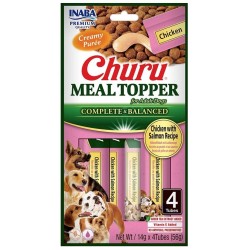 INABA DOG Meal Topper Chicken with Salmon Recipe 4x 14g (56g)