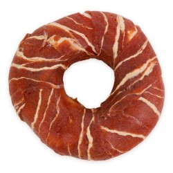 HAU MIAU Pause snack - donaty ze skóry owinięte kaczką marmurkową 7- 8cm 500g