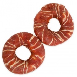 HAU MIAU Pause snack - donaty ze skóry owinięte kaczką marmurkową 7- 8cm 500g