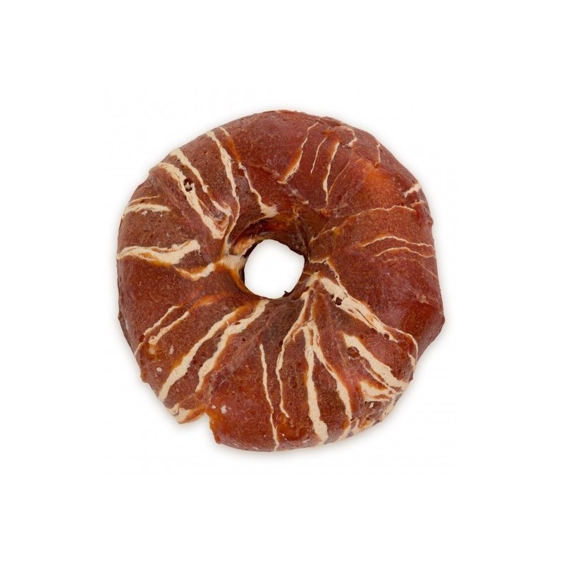 HAU MIAU Pause snack - donaty ze skóry owinięte kaczką marmurkową 10-11cm 500g