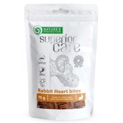 NATURES PROTECTION Superior Care White Dog Snacks Rabbit Heart Bites 75g