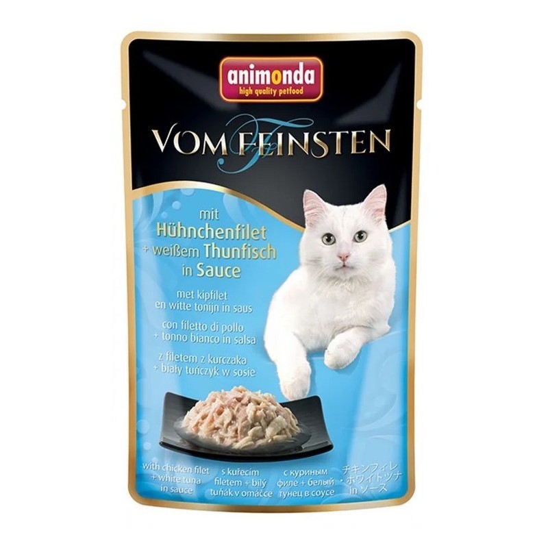 ANIMONDA Cat Vom Feinsten Adult z filetem kurczaka i tuńczykiem w sosie 50g (saszetka)