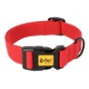 DINGO Obroża z taśmy bawełnianej - czerwona 2 x 45 cm