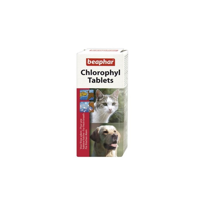 BEAPHAR Chlorophyl Tablets - Preparat netralizujący zapachy 30 tab.