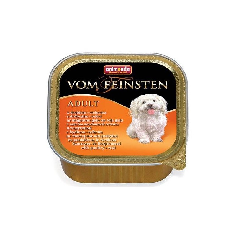 ANIMONDA Dog Vom Feinsten Adult z drobiem i cielęciną 150g