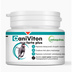 VETOQUINOL Caniviton Forte Plus 30 tabl. PROMO Krótki termin
