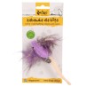 DINGO Zabawka dla kota Monsters Jim 5 cm fioletowa