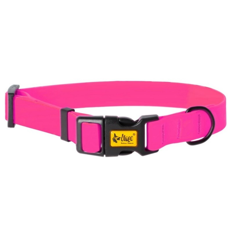 DINGO Obroża regulowana FLEX - różowa L