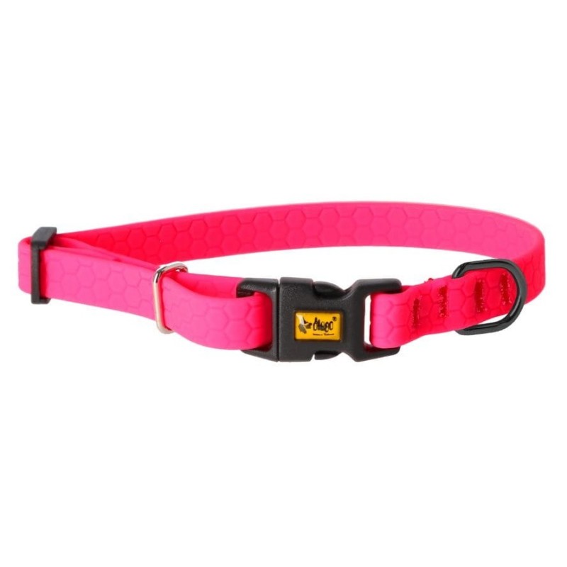 DINGO Obroża regulowana 1,0 x 30 cm FLEX HONEY - różowa