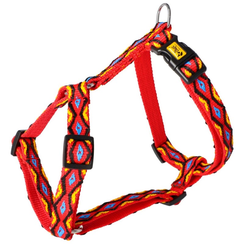 DINGO Szelki Dwupaskowe Guard WINNETOU - czerwone L