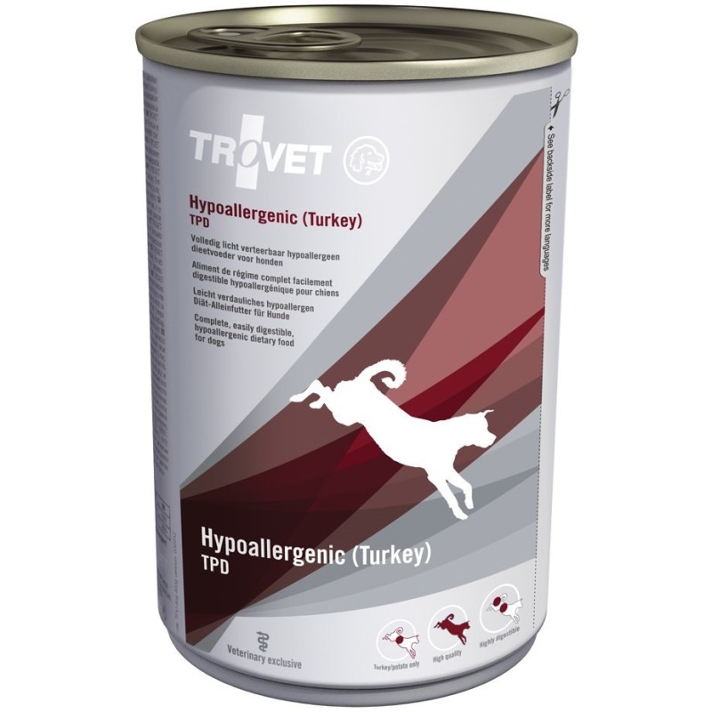 TROVET Dog TPD Hypoallergenic Turkey (puszka) 6x 400g