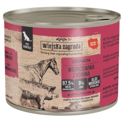 WIEJSKA ZAGRODA PIES - Wieprzowina z koniną 400g