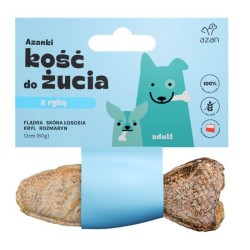 AZANKI Kość z flądrą w skórze łososia 12 cm