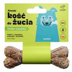 AZANKI Kość z insektami z dodatkiem witamin SENIOR 12 cm