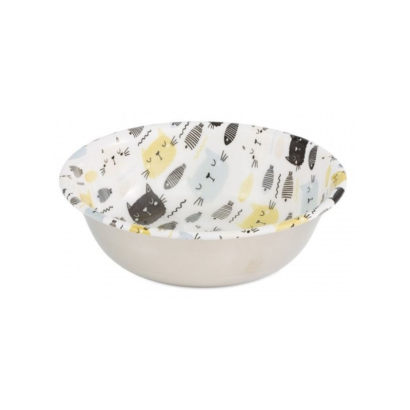 BARRY KING Miska dla kota ze stali nierdzewnej CAT FACE SELECTA 350 ml